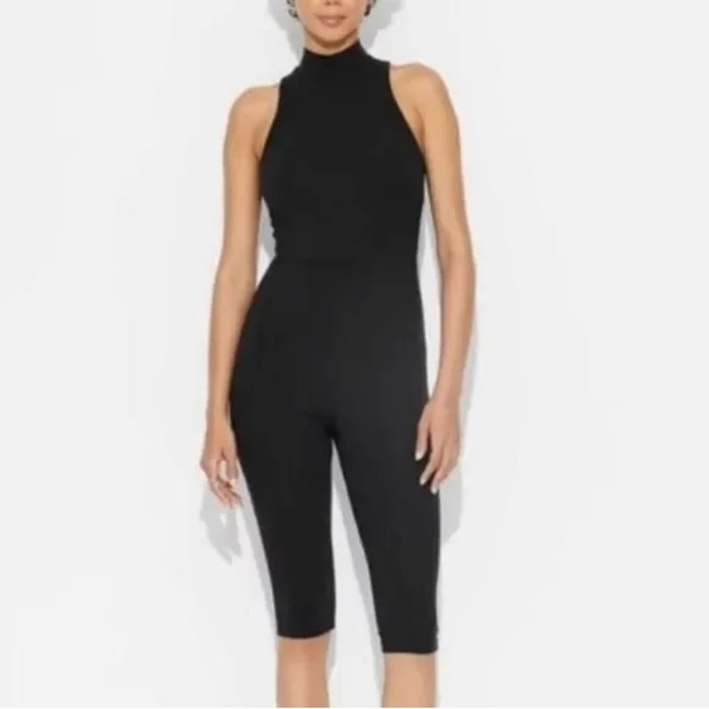 Wild Fable Butterbliss Black Capri Jumpsuit